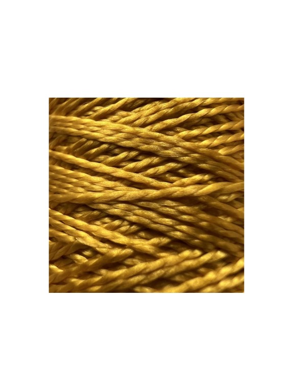 Нить полиамидная крученая капроновая truEnergy 93,3x1x2, золотая, бобина 100 м 12479