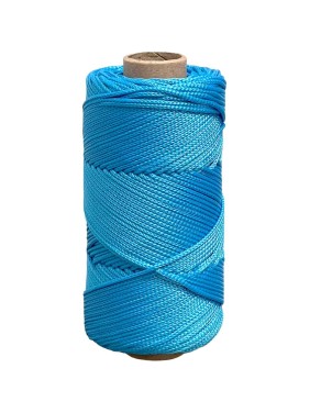 Шнур полиэфирный вязаный truEnergy без сердечника, 1,5 мм, голубой, бобина 100 м 12839