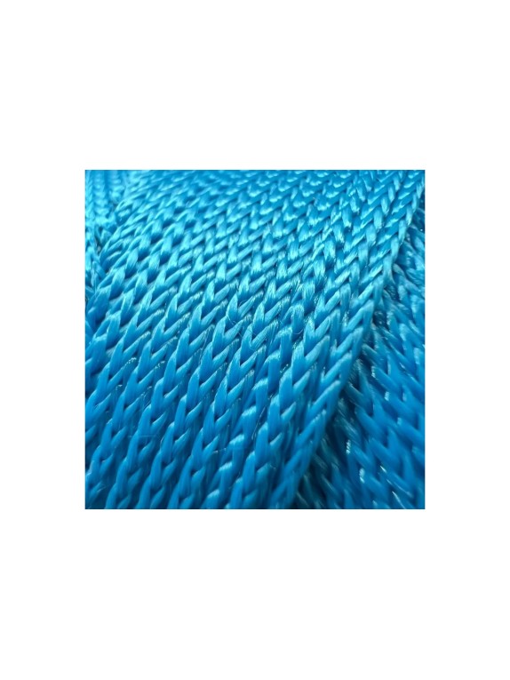 Шнур полиэфирный вязаный truEnergy без сердечника, 1,5 мм, голубой, бобина 100 м 12839