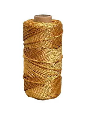 Шнур полиэфирный вязаный truEnergy без сердечника, 1,5 мм, рыжий, бобина 100 м 12843