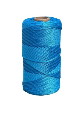 Шнур полиэфирный вязаный truEnergy без сердечника, 2 мм, голубой, бобина 100 м 12831