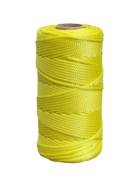 Шнур полиэфирный вязаный truEnergy без сердечника, 2 мм, серебристо-желтый, бобина 100 м 12799