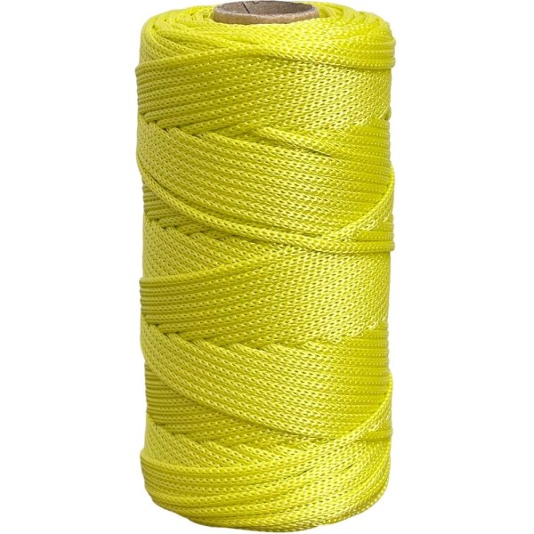 Шнур полиэфирный вязаный truEnergy без сердечника, 2 мм, серебристо-желтый, бобина 100 м 12799