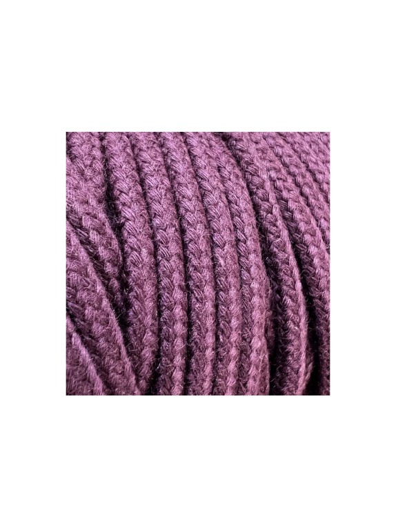 Шнур хлопковый плетеный truEnergy без сердечника, 4 мм, бордовый, бобина 50 м 12646