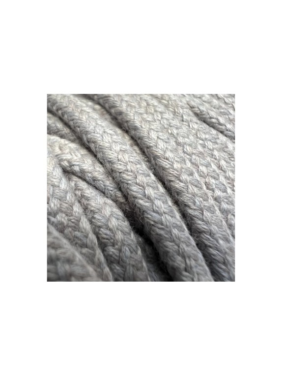 Шнур хлопковый плетеный truEnergy без сердечника, 4 мм, пепельный, бобина 50 м 12672