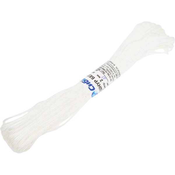 Плетеный бельевой шнур Сибшнур диаметр 2 мм, 20 м, моток 20201