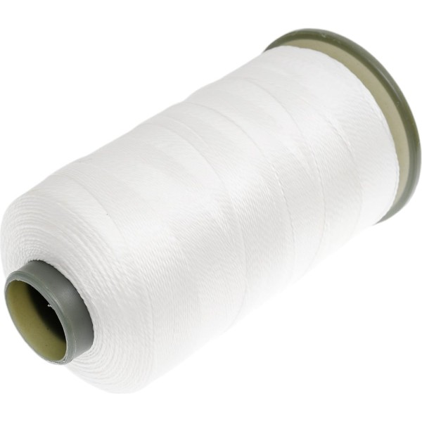 Полипропиленовая крученая нить Сибшнур белая, катушка 1000 м 40019