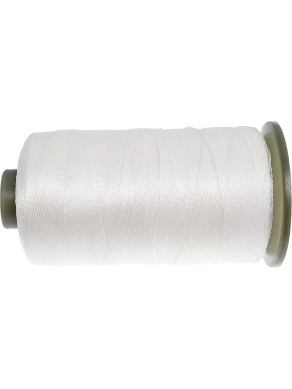 Полипропиленовая крученая нить Сибшнур белая, катушка 1000 м 40019