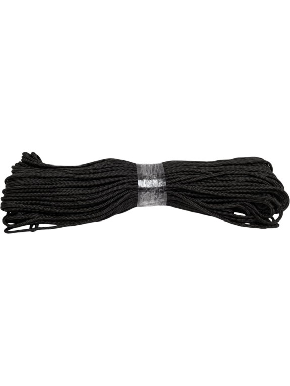 Шнур бытовой СИБШНУР д 6 мм, 100 м черный 20286