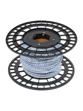 Плетеный шнур Tech-Krep ПП 5 мм с сердечником, 16- прядный, высокопрочный, цветной, 100 м 140308