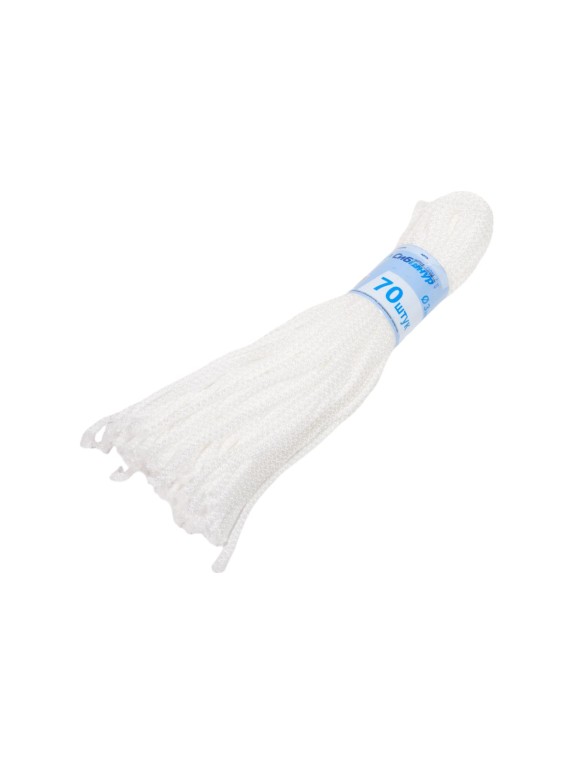 Шнур вязаный СИБШНУР д 3 мм, белый, САДОВОД 30050