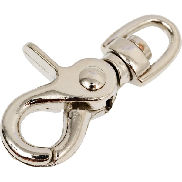 Пружинный карабин ЕВРОПАРТНЕР ножницеобр. с вертлюгом, 55 мм 1 шт. Z1 07754