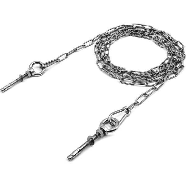 Цепь оградительная KREPFIELD с креплением в бетон, 5 метров KF555B-5