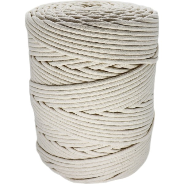 Шнур хлопковый плетеный truEnergy без сердечника, 5 мм, бобина 250 м 12619