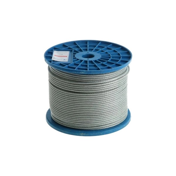 Трос стальной для растяжки 23 Болта d1 300 м, без оплетки, ОЦ B6H000100038007