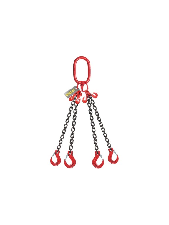 Цепной строп LITELIFT 4СЦ 4,25т 1,5м с укоротителями четырехветвевой цепь 8x24 T8 G80 4sc4250t15h