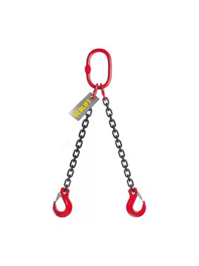 Цепной строп OCALIFT 2СЦ 1,6т 2,5м двухветвевой цепь глазированная 6x18 T8 G80 2sc1600t25f