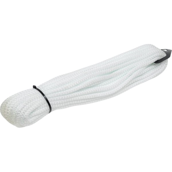 Вязаный шнур (ПП, 8 мм, с сердцевиной, универсальный, белый, 20 м) Tech-Krep 140332