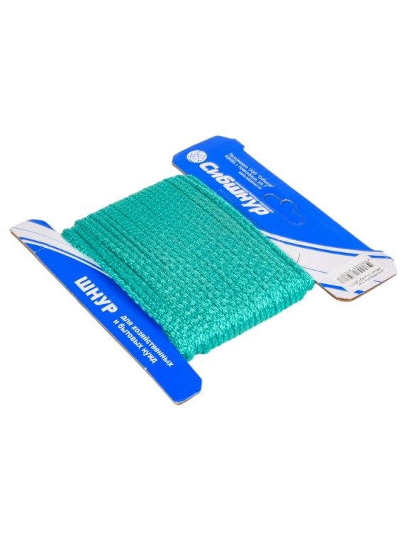 Шнур вязаный СИБШНУР д 4 мм, цветной, 20 м МОТОВИЛО 30111