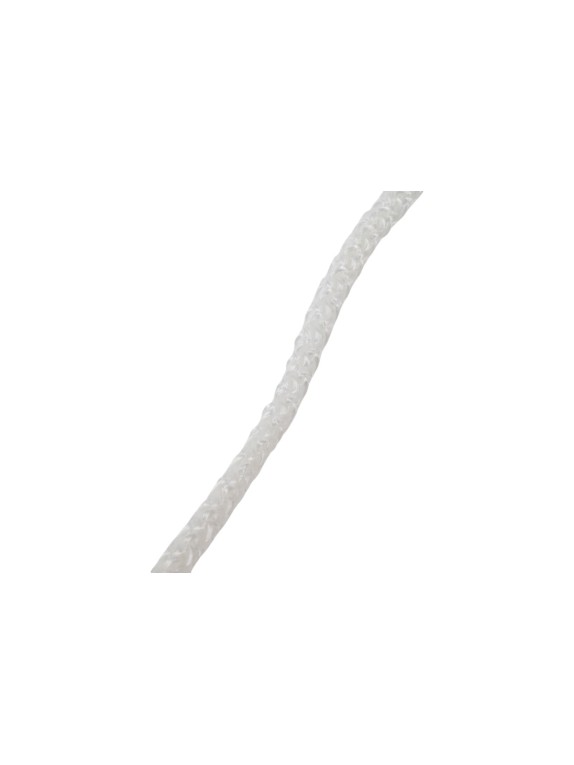 Вязаный шнур Сибшнур диаметр 6 мм, 10 м, белый, моток 30173