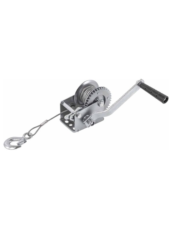 Лебедка ручная барабанная Rockforce 360 кг, стальной трос, диаметр троса 4 мм, длина троса 6 м RF-KB-S-800(59187)