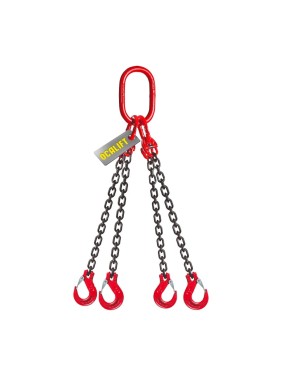 Цепной строп OCALIFT 4СЦ 6,7т 1м цепь глазированная Т8 G80 4sc6700t1f
