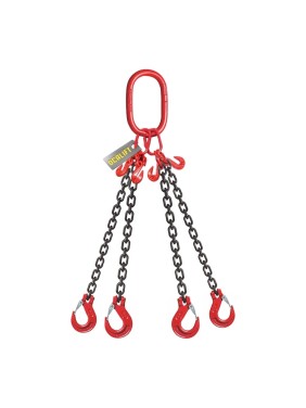 Цепной строп LITELIFT 4СЦ 2,36т 2м с укоротителями четырехветвевой цепь 6x18 T8 G80 4sc2360t2h