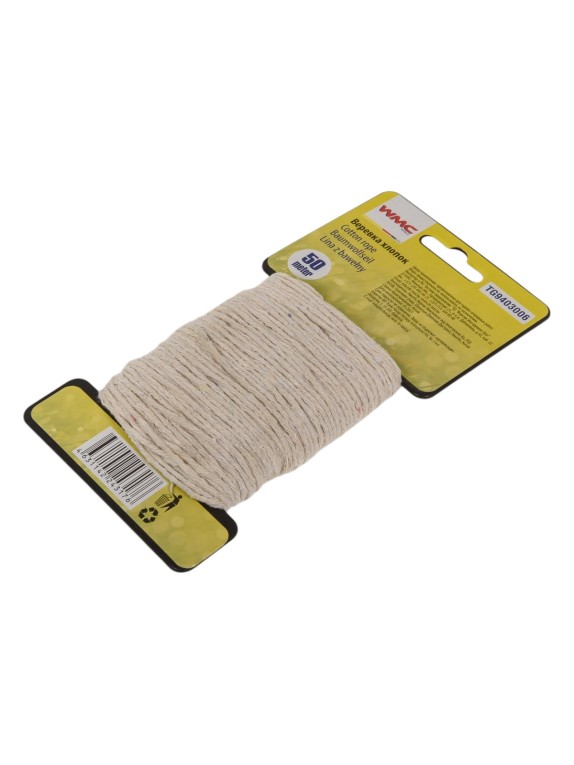 Хлопковая веревка WMC TOOLS 50 м WMC-TG9403006
