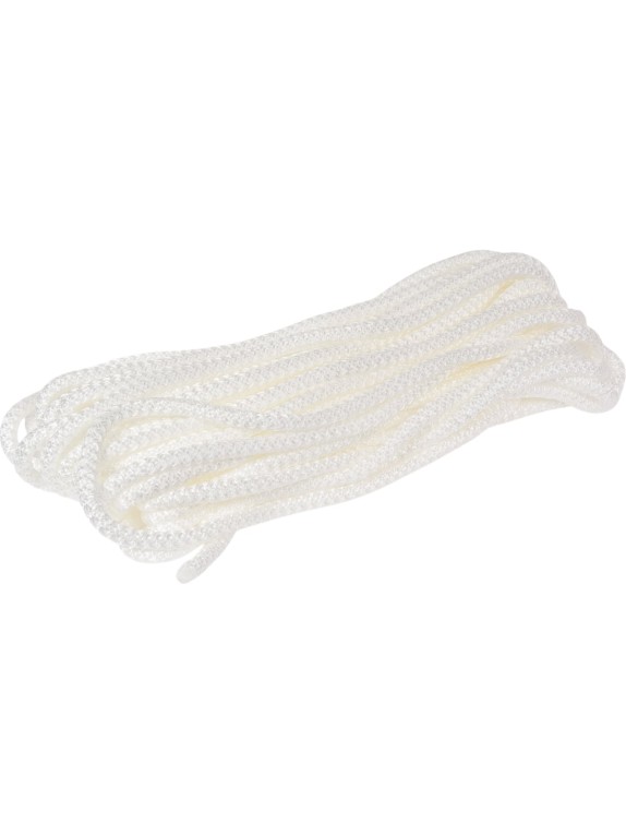 Шнур вязаный СИБШНУР д 10 мм, белый, 20 м 30250