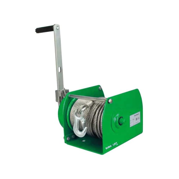 Ручная лебедка (г/п 3200 кг, канат 40м) EURO-LIFT CHW-3.0 0011323 Ручная лебедка (г/п 3200 кг, канат 40м) EURO-LIFT CHW-3.0 0011323