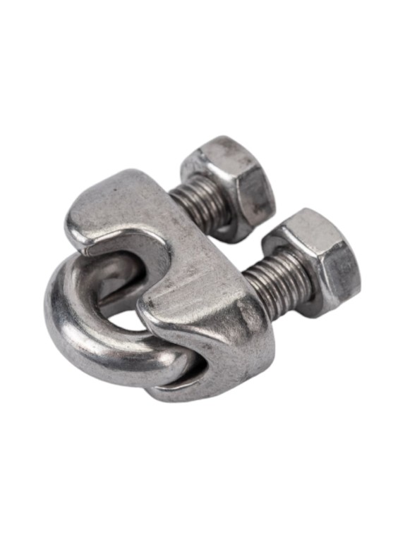 Канатный зажим КРЕП-КОМП нержавейка А4, ART 9074, М8, 80 шт. зкн8