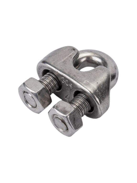 Канатный зажим КРЕП-КОМП нержавейка А4, ART 9074, М8, 80 шт. зкн8