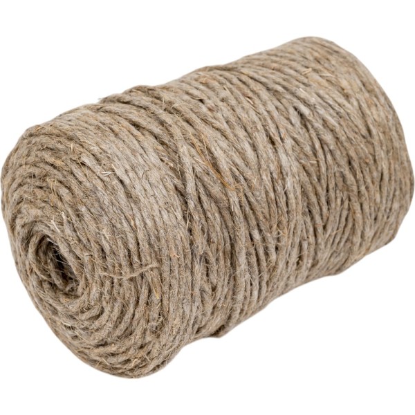 Льняной крученый шпагат truEnergy крученый, 3 мм 100 м 12562
