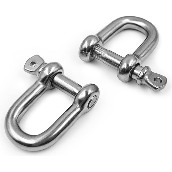 Нержавеющая такелажная скоба KREPFIELD 4 мм, ART 9076, А4, 4 шт. 9076А4СКОБА4ММ-4