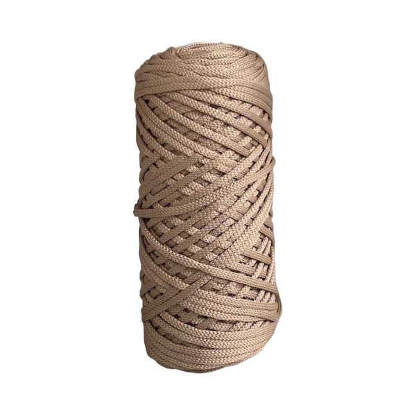Вязаный шнур Nita б/с, ПЭ, диаметр 4 мм, 200 м, латте, 6" 4680253046428