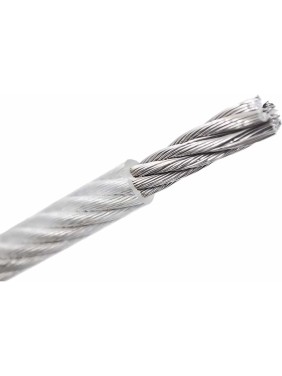 Стальной трос в ПВХ оплетке Rizzel DIN 3055, M6/8, 100 м 00000320920