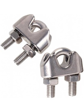 Канатный зажим КРЕП-КОМП нержавейка А4, ART 9074, М8, 80 шт. зкн8