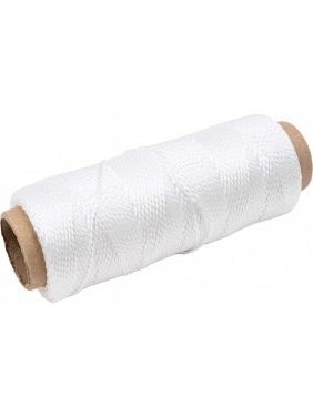 Крученая двухпрядная нить Tech-Krep ПП, белая, 100 м, 1,3 мм 139904