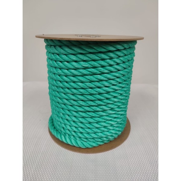 Полистиловый канат ОАО КАНАТ ПСТ ø22мм, тросовой свивки 3-прядный,, шайба, 50м 3010030022