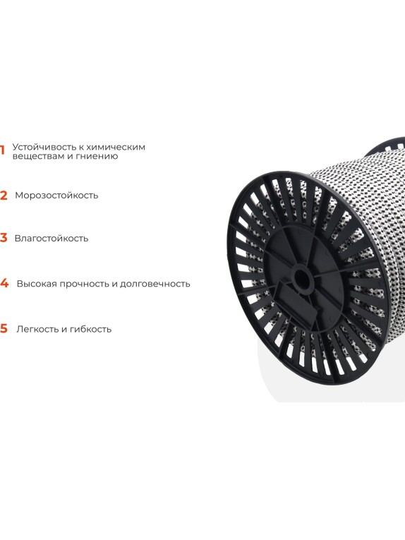 Плетеная веревка Gigant п/п, 32 пряди, 16 мм х 50 м HRS-14