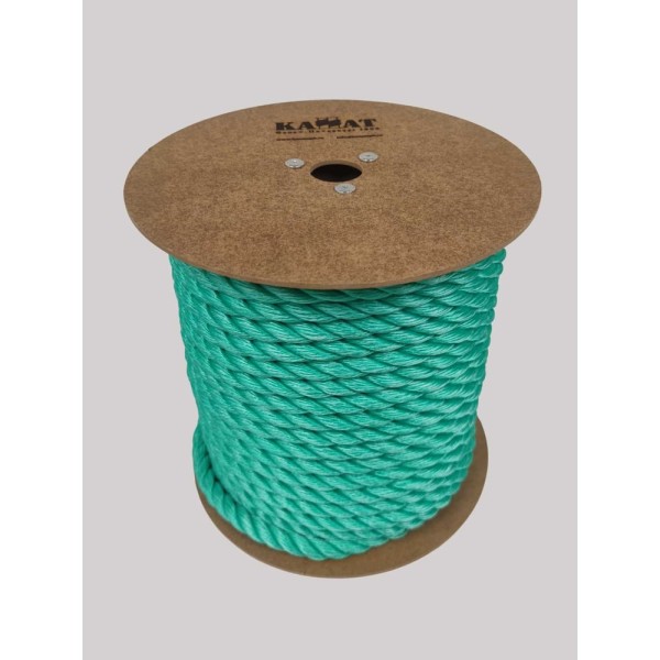 Полистиловый канат ОАО КАНАТ ПСТ ø30мм, тросовой свивки 3-прядный,, шайба, 50м 3010030030