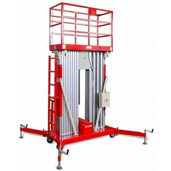 Телескопический двухмачтовый подъемник OXLIFT ZX-2-140 14 м, 200 кг 702140