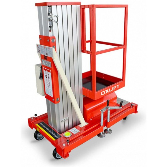 Телескопический одномачтовый подъемник OXLIFT ZX-1-080 8 м, 125 кг 789979