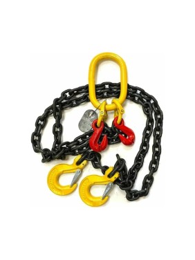 Двухветвевой цепной строп ТамбовТехСнаб 2СЦ 11.2т 3.5м, с укорачивающими крюками 7930130725784