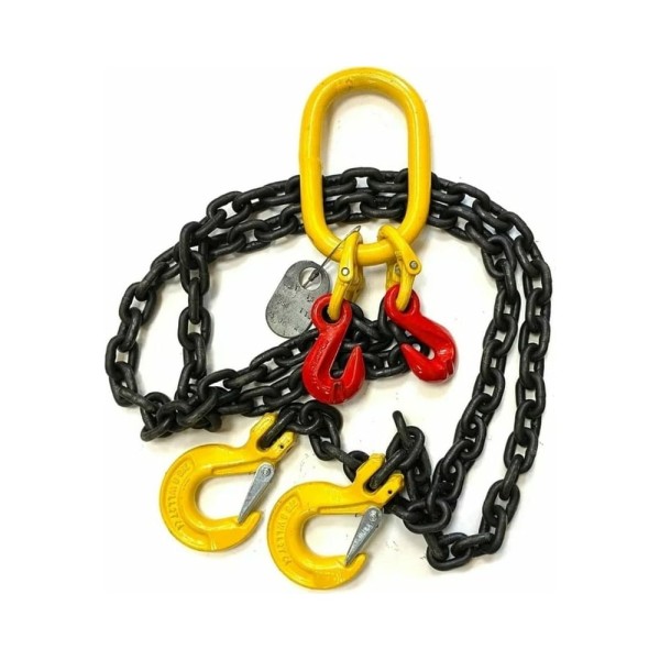 Двухветвевой цепной строп ТамбовТехСнаб 2СЦ 11.2т 3.5м, с укорачивающими крюками 7930130725784