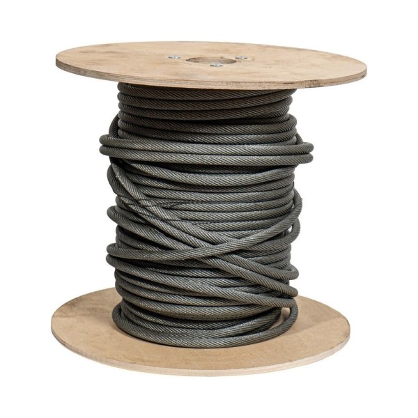 Универсальный грузовой канат для автомобильного крана ПРОММЕТАЛЛ оцинкованный, 6x19+1 о.с., 16.5 мм, 180 м УнвТрКрО16.5180619