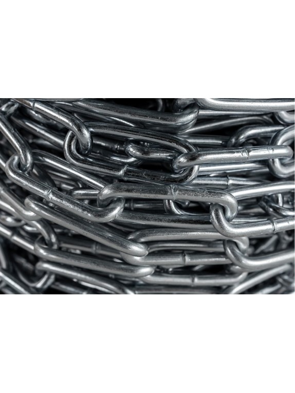 Сварная длиннозвенная цепь КРЕП-КОМП нержавейка, DIN 763, м2, 50 м цдн2