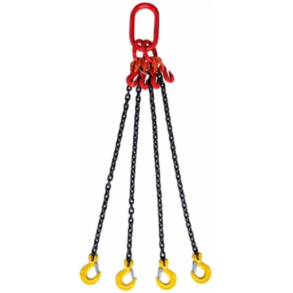 Цепной четырехветвевой строп ТРАСТ 4сц, 11,2 тн, 5500 мм, (укоротители) 8 класс 4687203698850