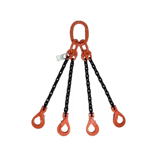 Четырехветвевой цепной строп ТРАСТ 4сц  4,3 тн, 2000 мм, крюки самозапирающиеся, 8 класс 4687203984151