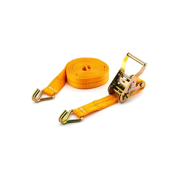 Ремень крепления груза TopAuto ПРО, ширина ленты 38 мм, полиэфир, 1500/3000 кг, 8 м, механизм 135 мм на 1500 DaN ПРК158